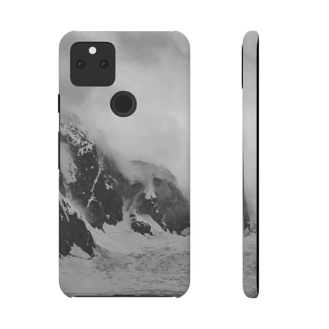 The Mist Descends in Black and White - Phone Case