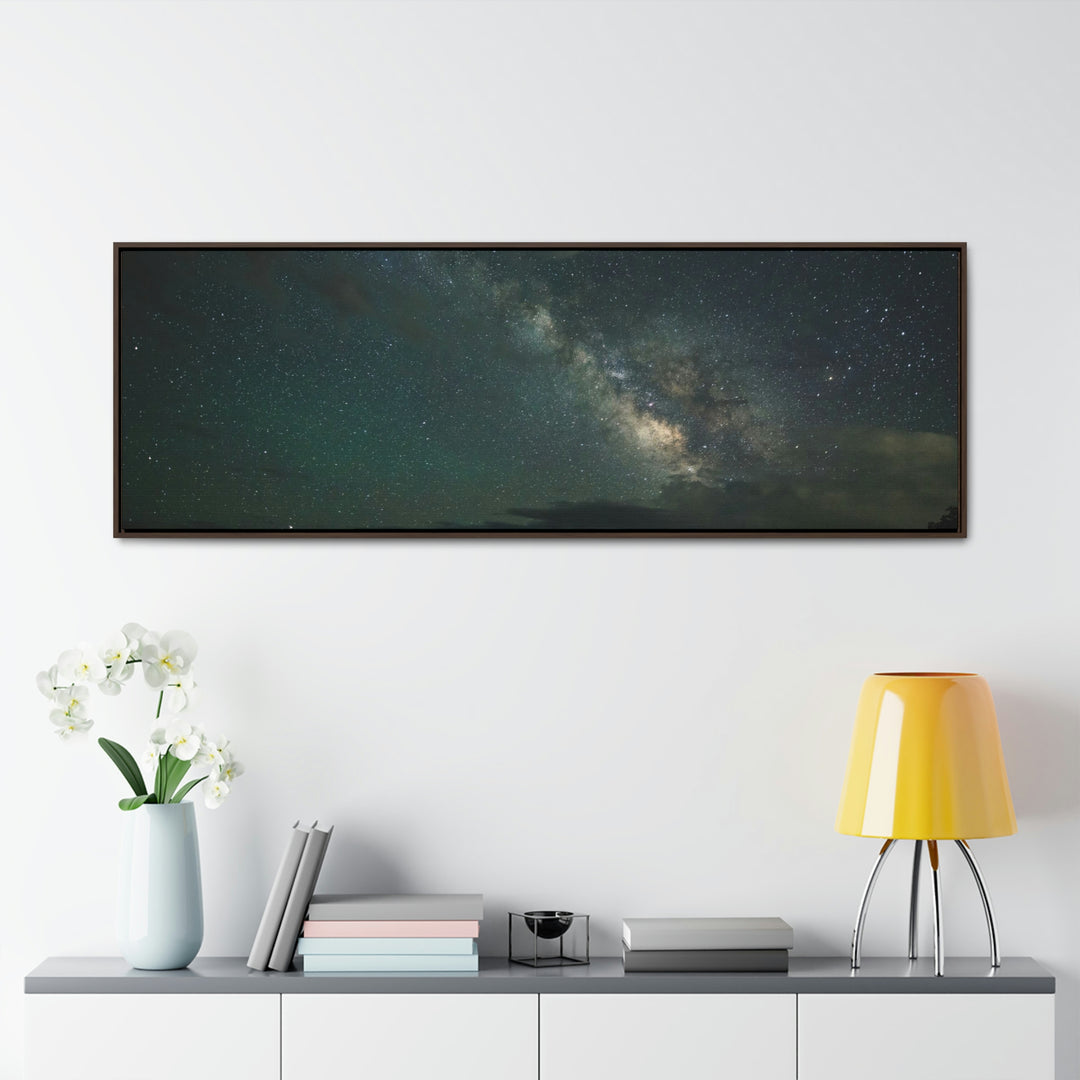 Milky Way Through the Clouds Part 2 - Canvas with Frame