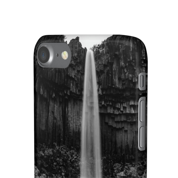 Svartifoss in Black and White - Phone Case