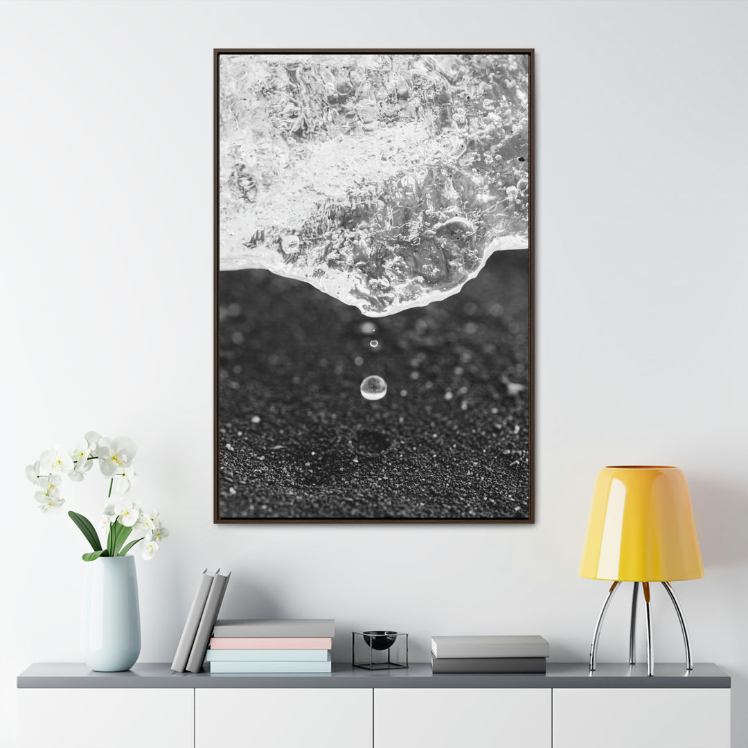 Suspended Droplet - Canvas with Frame