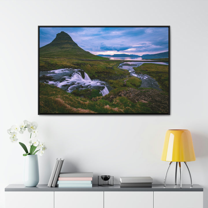 An Icelandic Sunset - Canvas with Frame