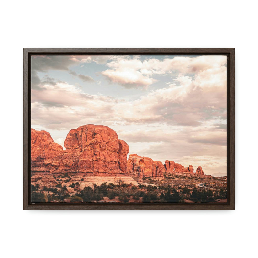 A Desert Sunset - Canvas with Frame