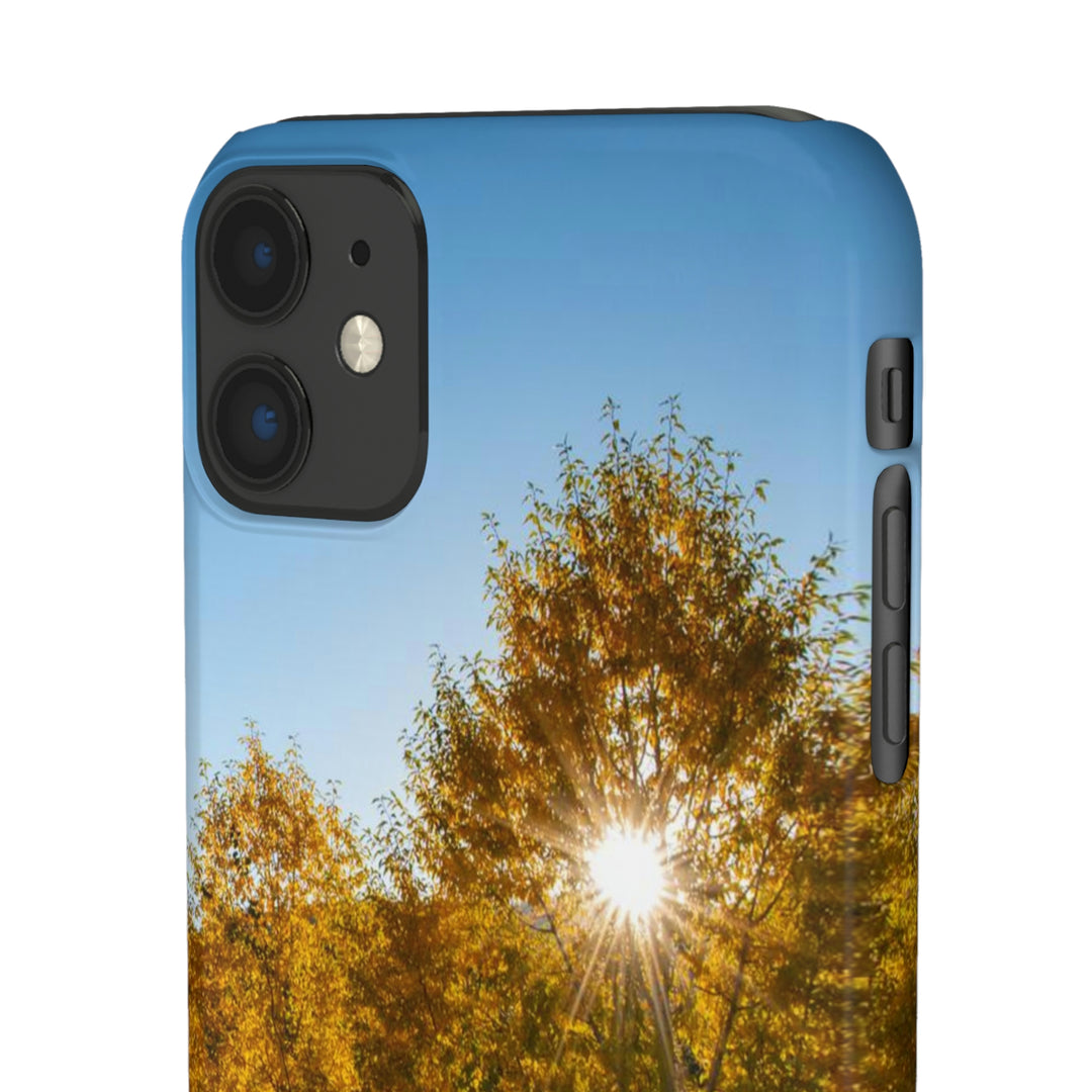 Sun Through the Aspens - Phone Case