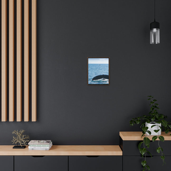 A Whale and A Mountain - Canvas with Frame