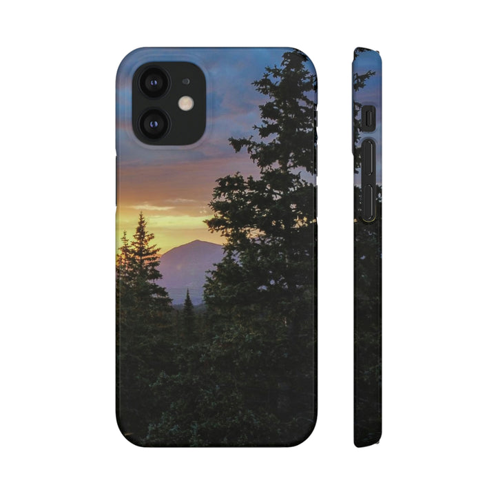 Rainy Sunset Through the Trees - Phone Case