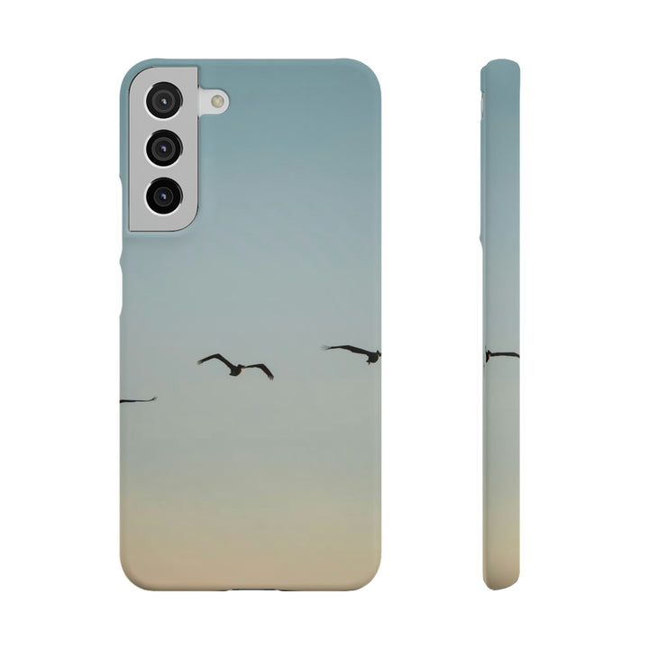 Brown Pelicans in Flight - Phone Case