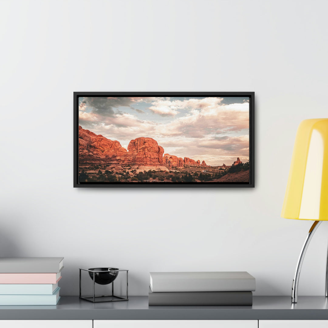 A Desert Sunset - Canvas with Frame