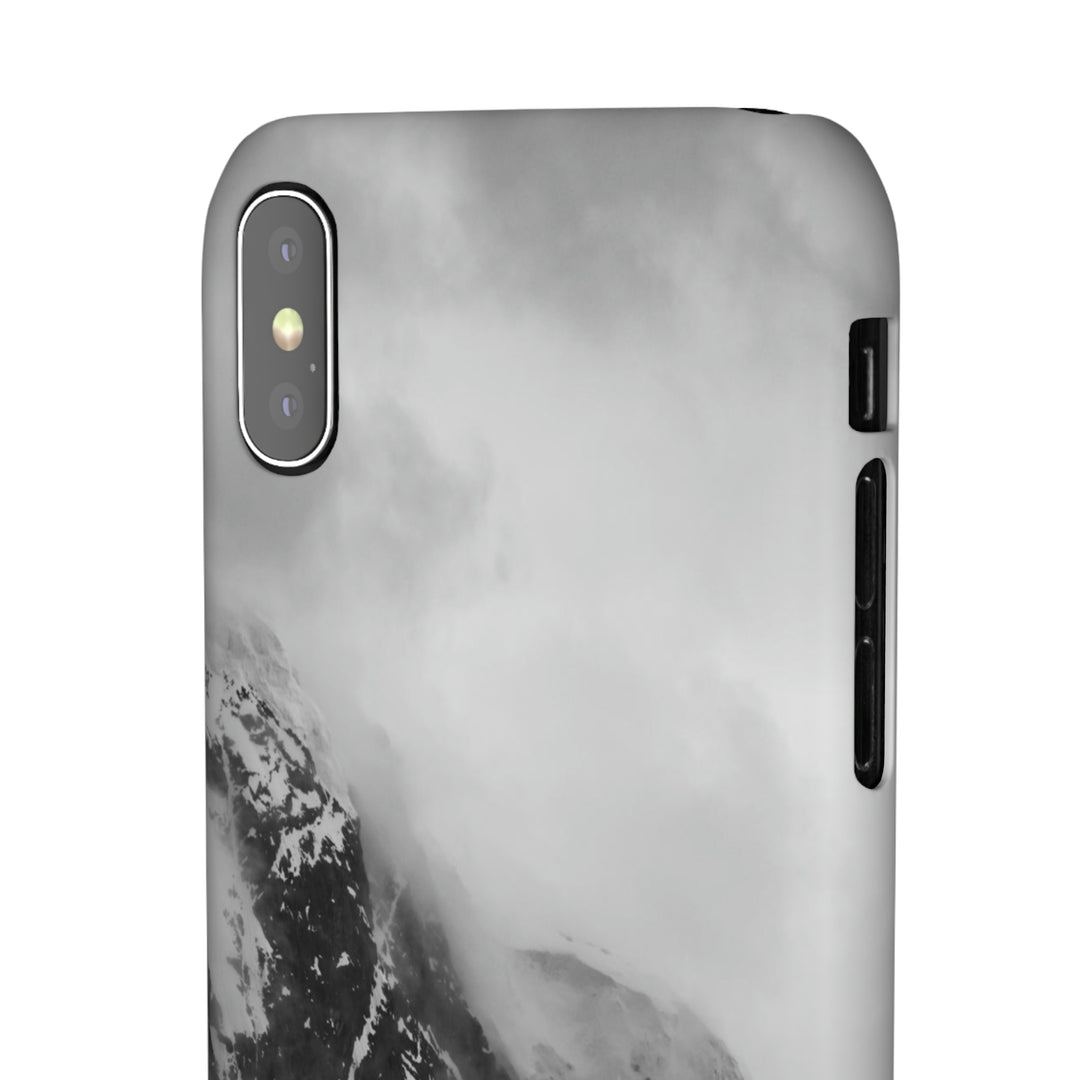 The Mist Descends in Black and White - Phone Case