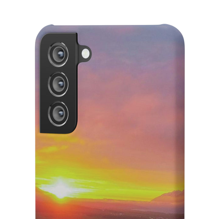 Sunset Over the Fjord Part 1 - Phone Case