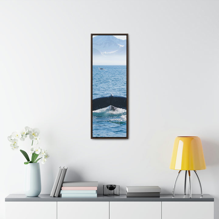 A Whale and A Mountain - Canvas with Frame