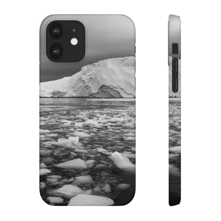 Lane of Ice In Black and White - Phone Case