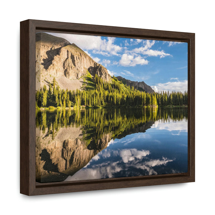 Mountain Scene Reflected - Canvas with Frame