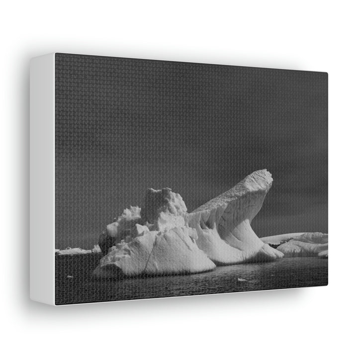 The Angles of an Iceberg in Black and White - Canvas