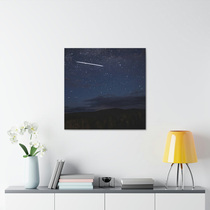 Starlink Above the Canyon - Canvas