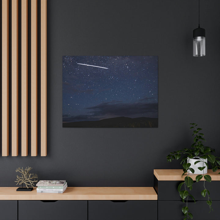 Starlink Above the Canyon - Canvas