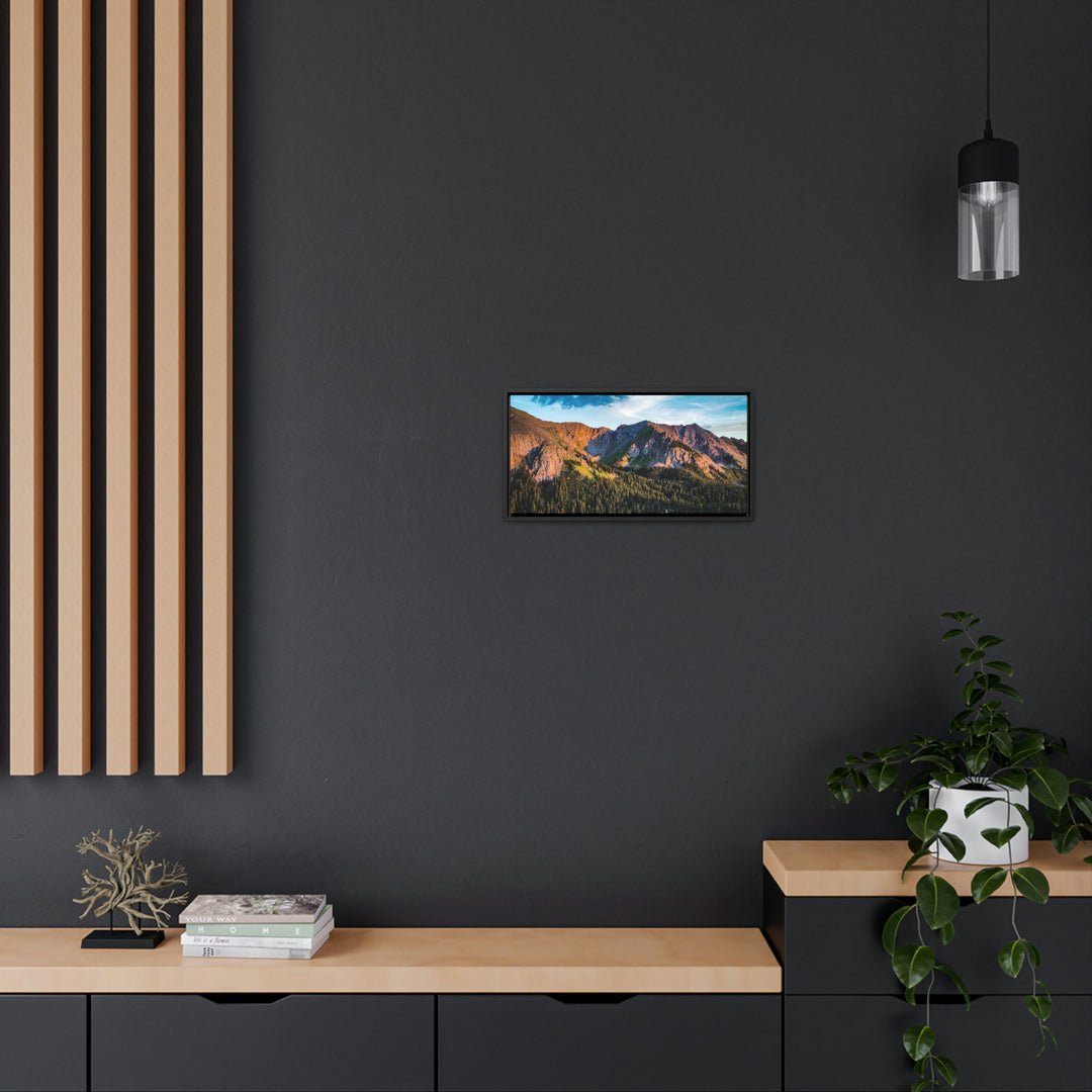 Fading Mountain Light - Canvas with Frame