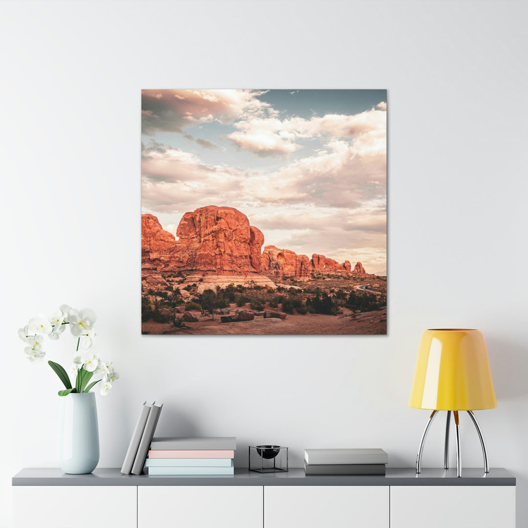 A Desert Sunset - Canvas