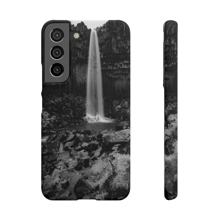 Svartifoss in Black and White - Phone Case