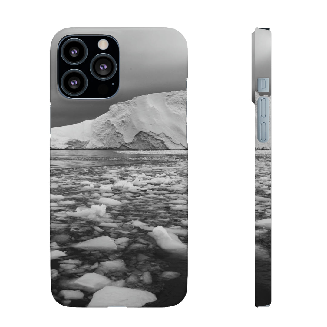 Lane of Ice In Black and White - Phone Case