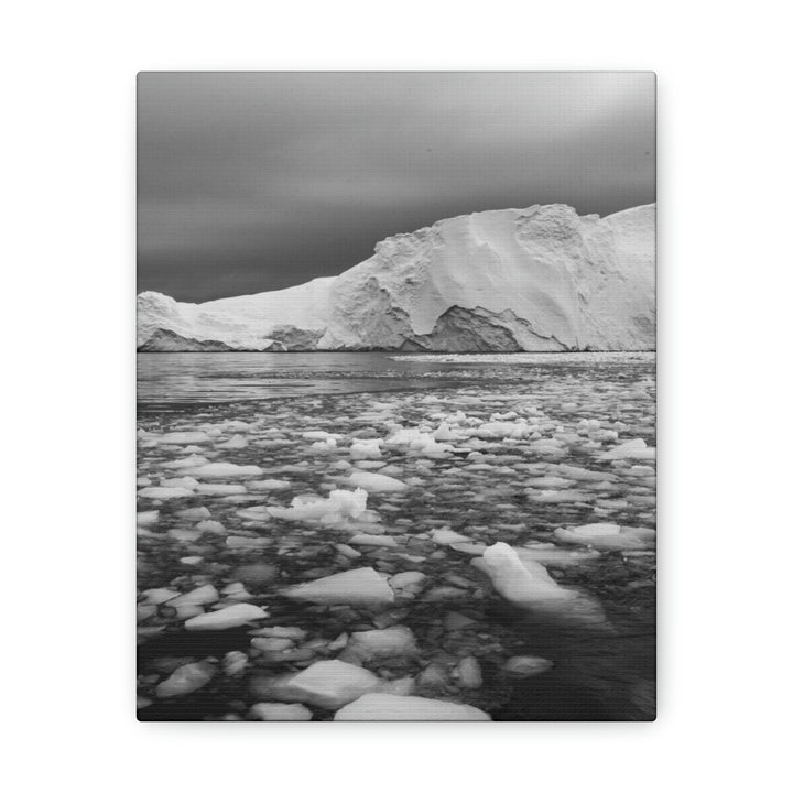 Lane of Ice In Black and White - Canvas