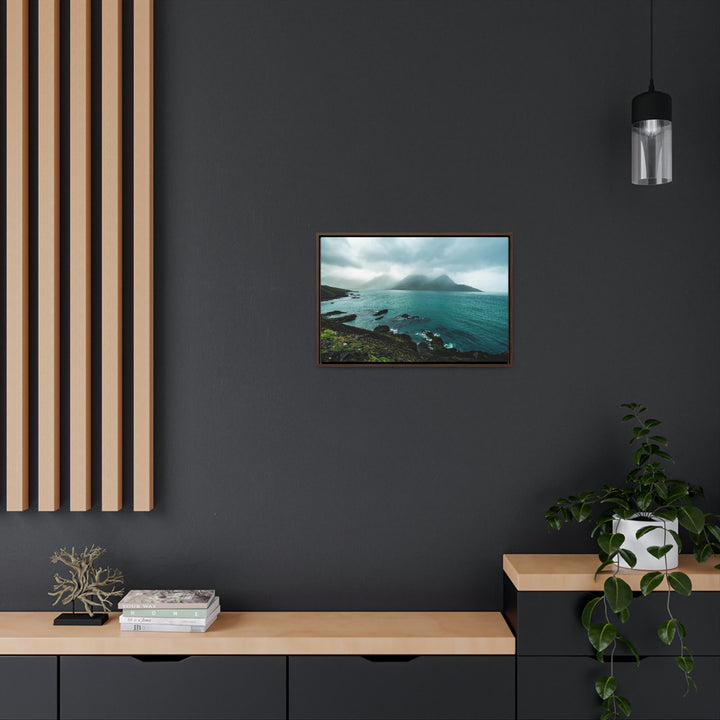 Mystical Mountain View - Canvas with Frame