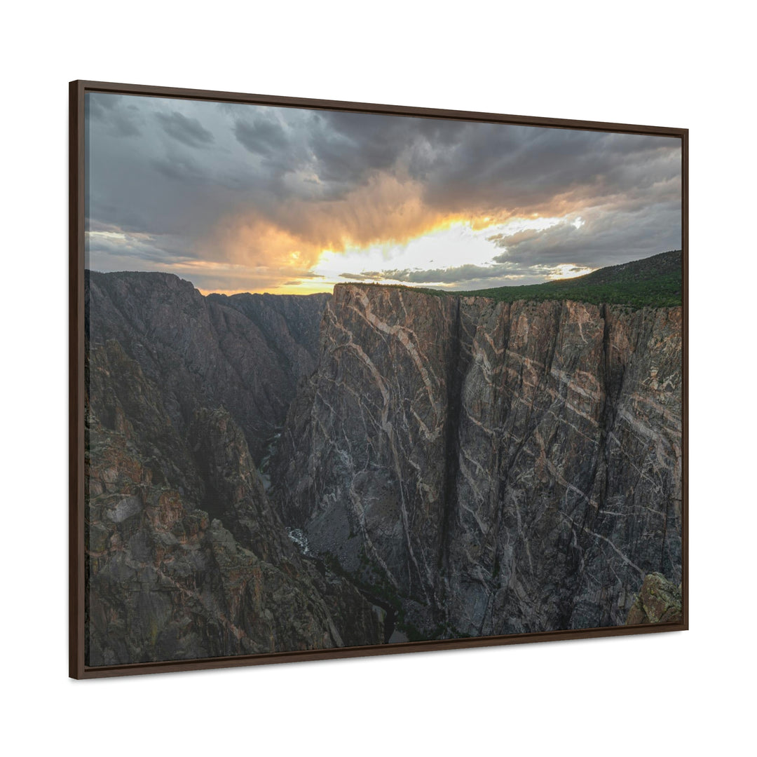 Painted Wall at Sunset Part 1 - Canvas with Frame