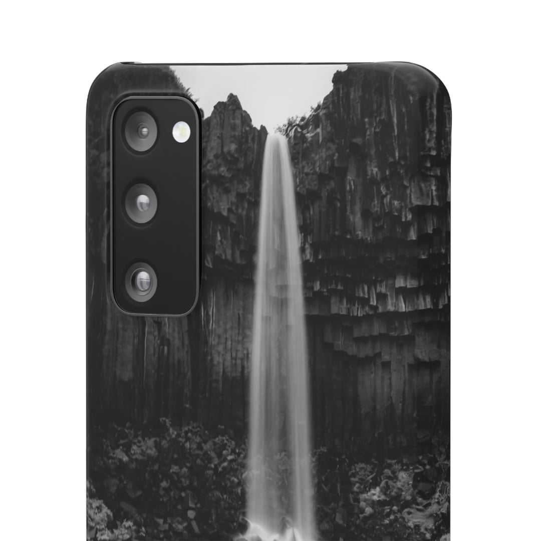 Svartifoss in Black and White - Phone Case