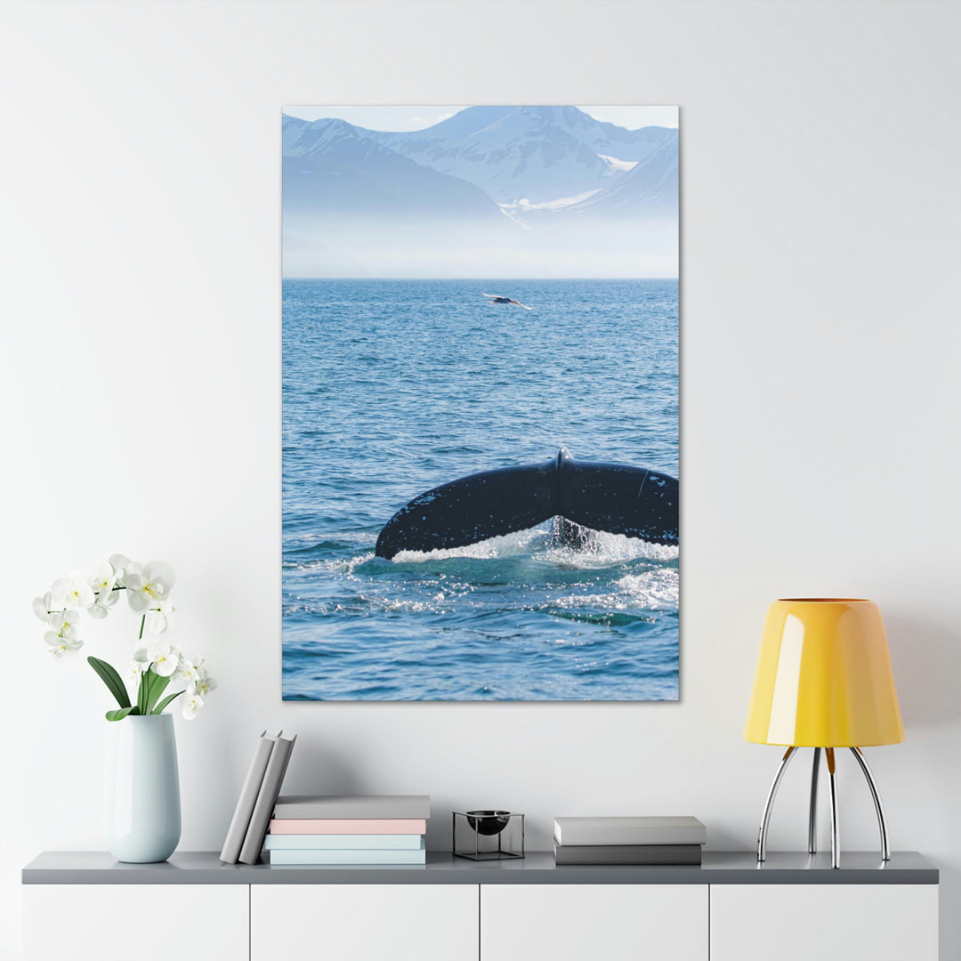 A Whale and A Mountain - Canvas