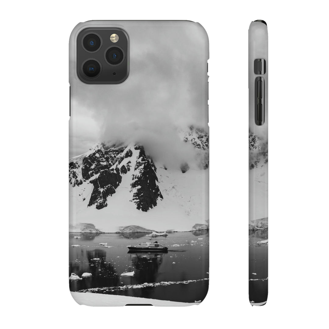 Peaceful Anchoring in Black and White - Phone Case