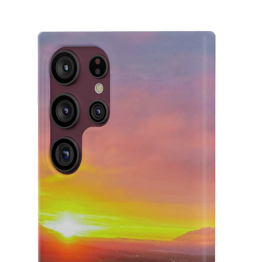 Sunset Over the Fjord Part 1 - Phone Case