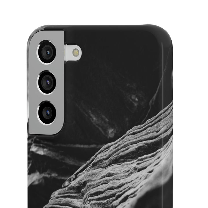 Layers of Rock in Black and White - Phone Case