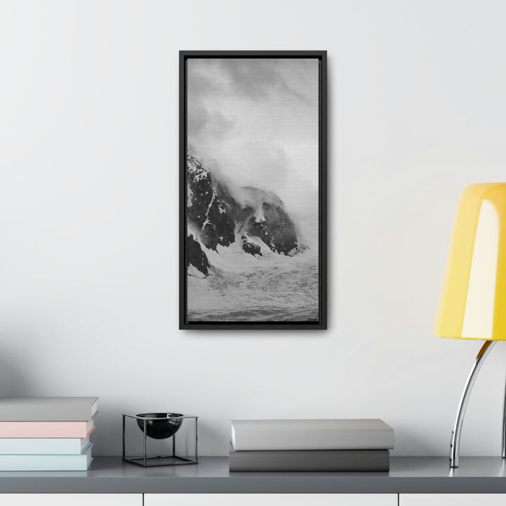 The Mist Descends in Black and White - Canvas with Frame