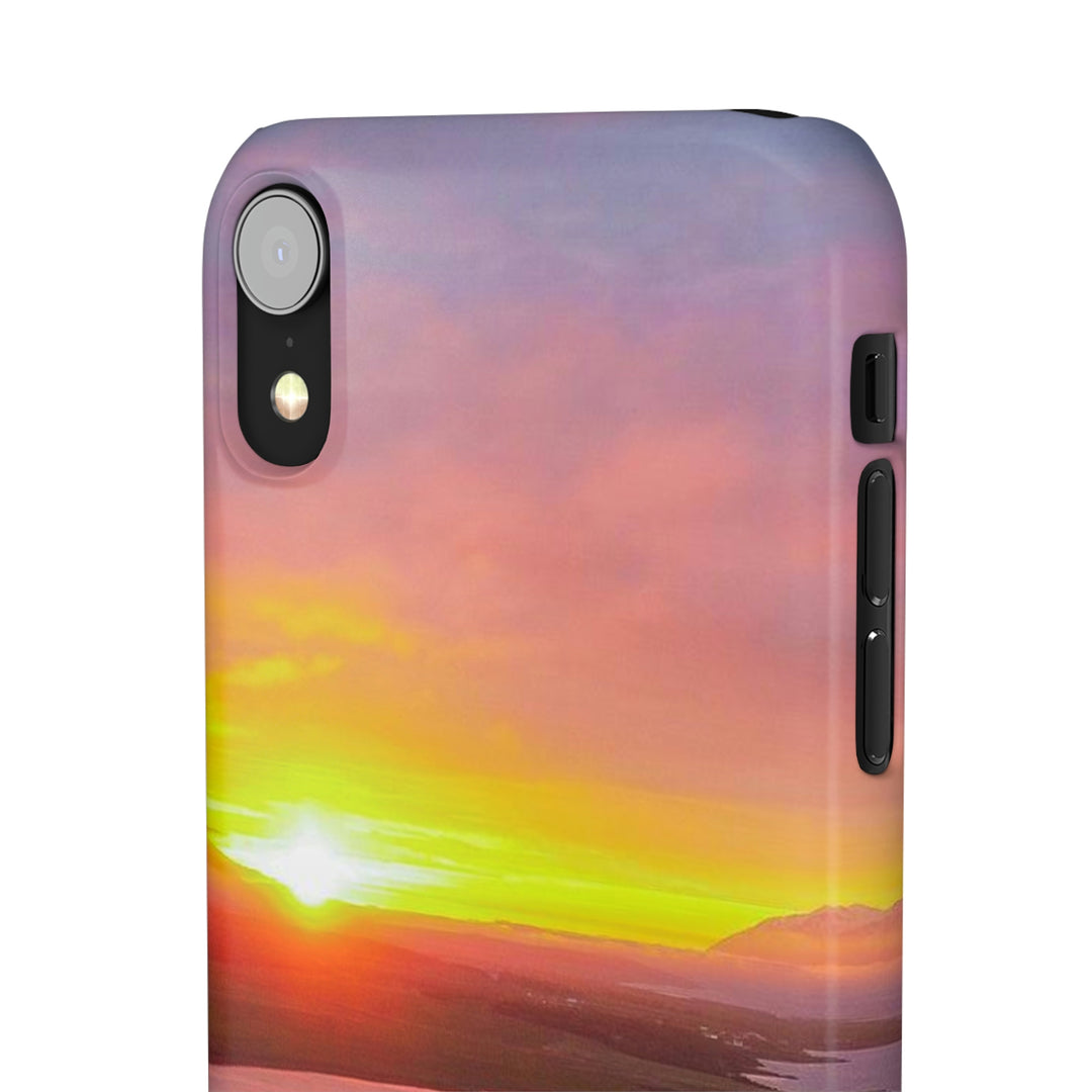 Sunset Over the Fjord Part 1 - Phone Case