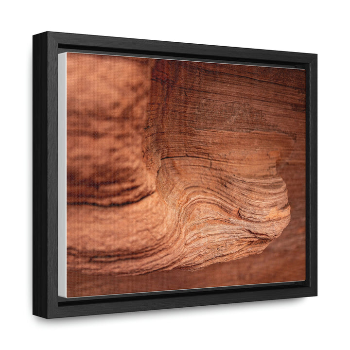 Sedimentary Rock Curves - Canvas with Frame