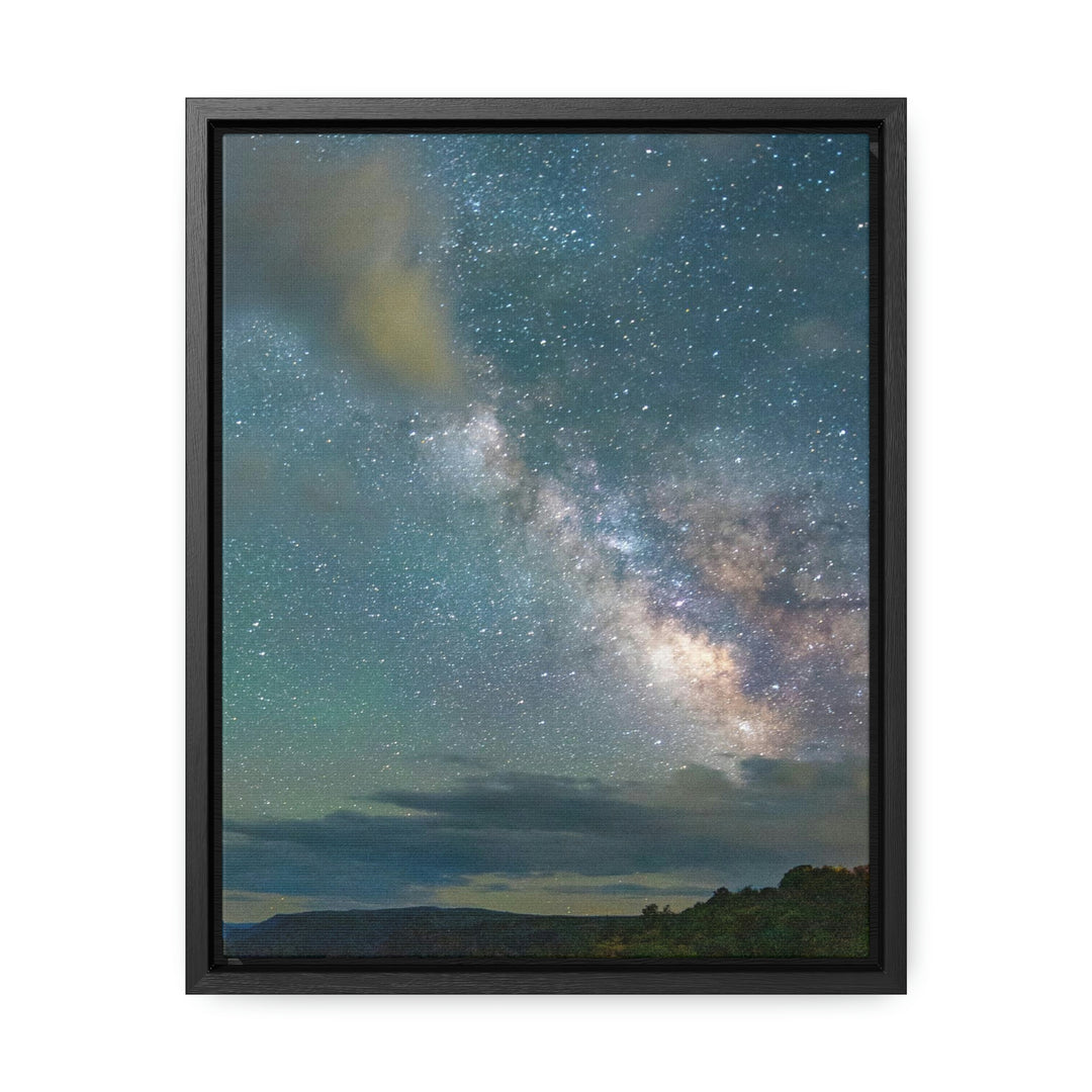 Milky Way Through the Clouds Part 1 - Canvas with Frame