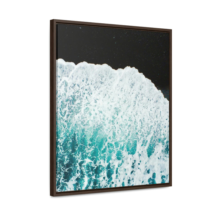 A Wave on Volcanic Sand - Canvas with Frame