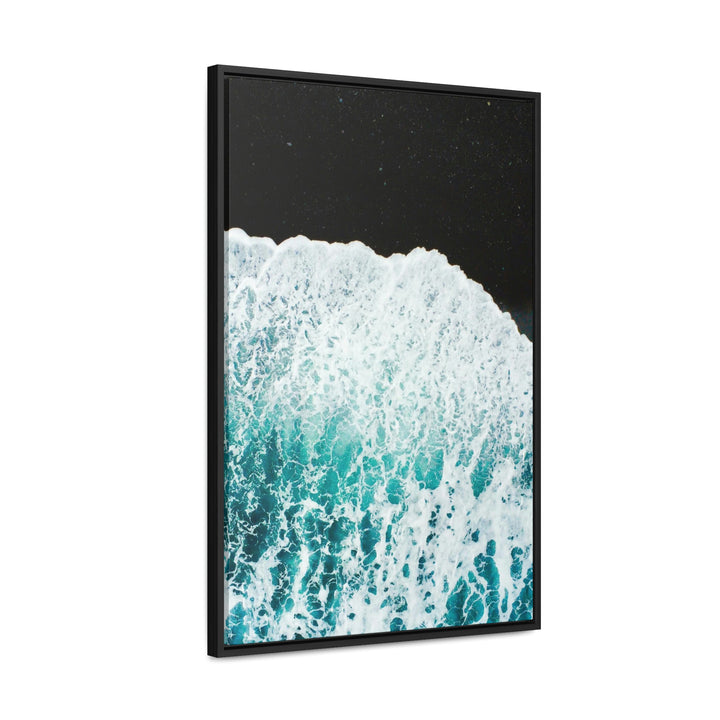 A Wave on Volcanic Sand - Canvas with Frame