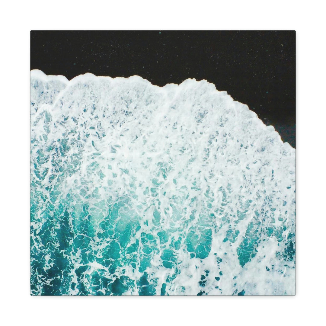 A Wave on Volcanic Sand - Canvas