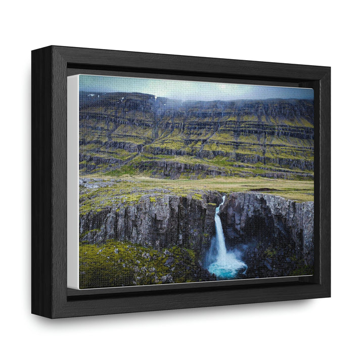 A Remote Waterfall - Canvas with Frame