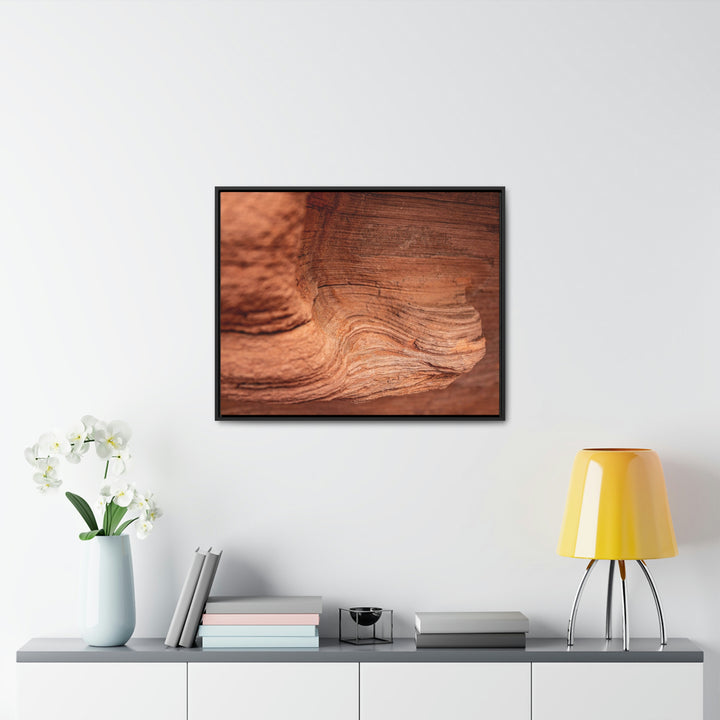 Sedimentary Rock Curves - Canvas with Frame