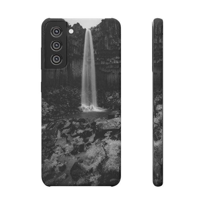 Svartifoss in Black and White - Phone Case