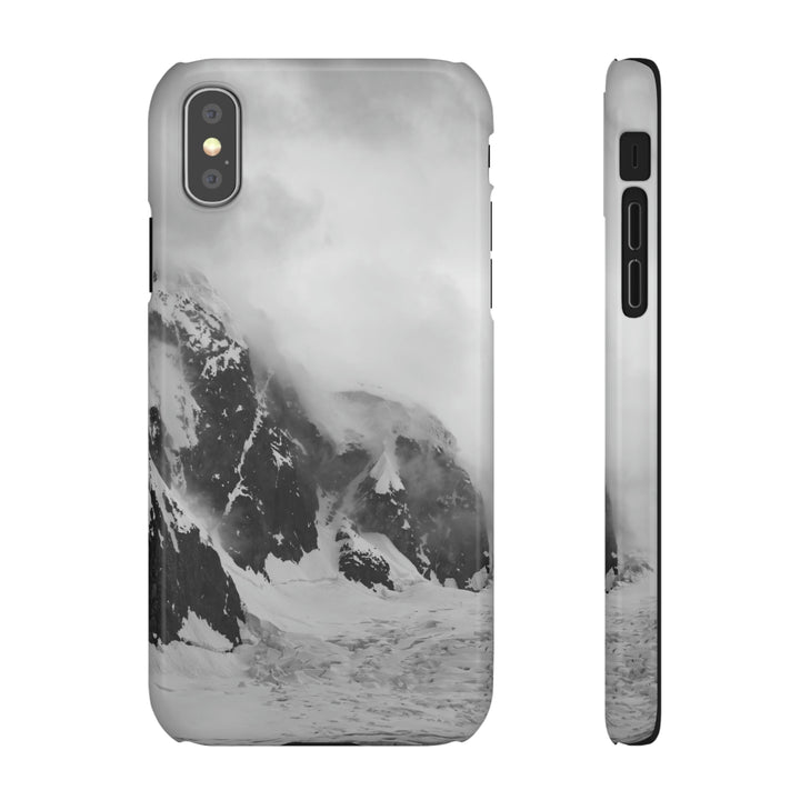 The Mist Descends in Black and White - Phone Case