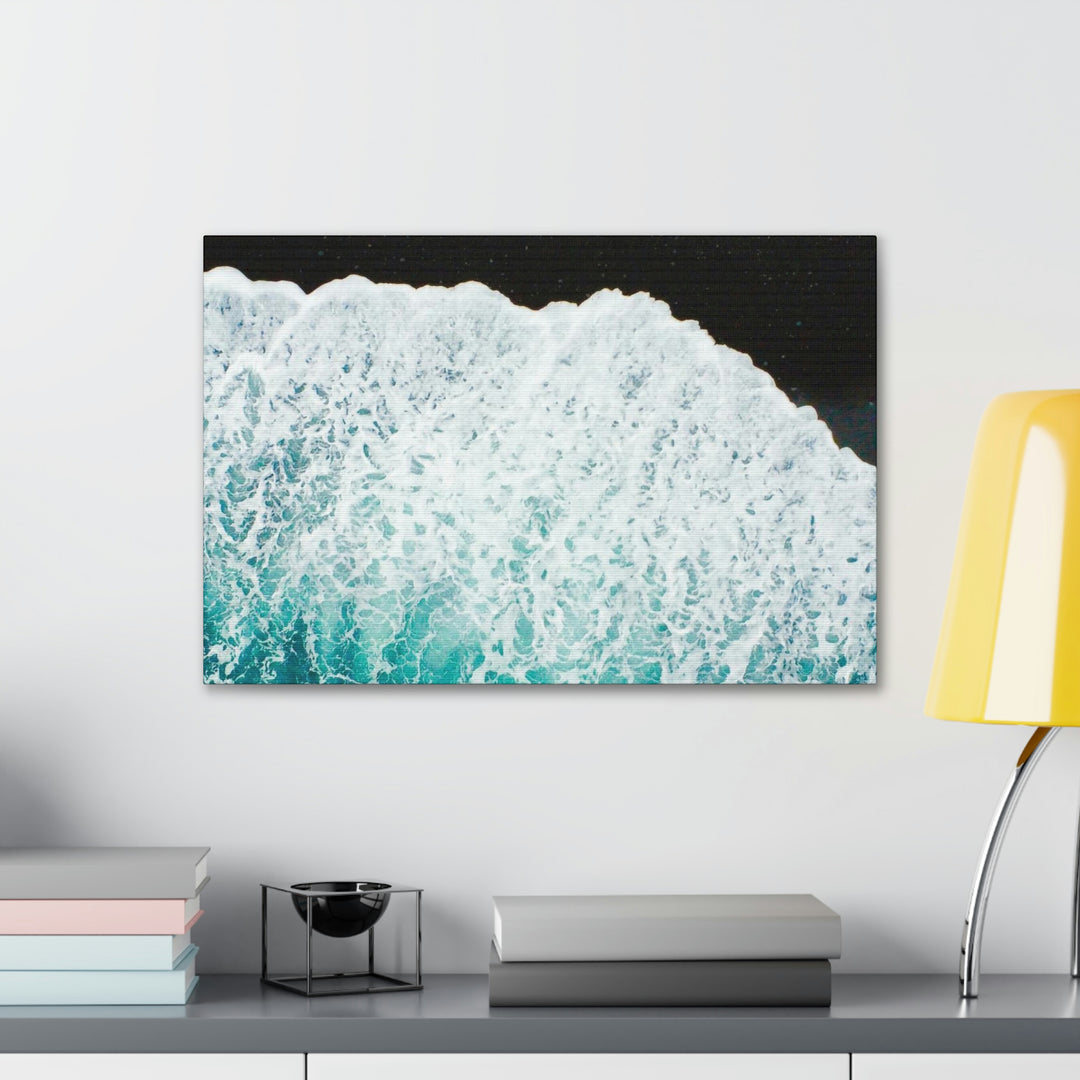 A Wave on Volcanic Sand - Canvas