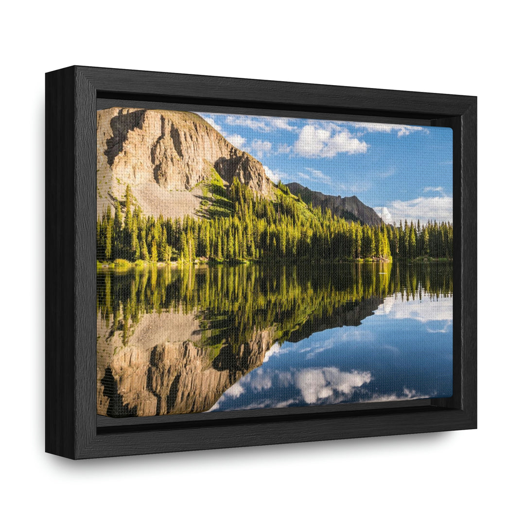 Mountain Scene Reflected - Canvas with Frame