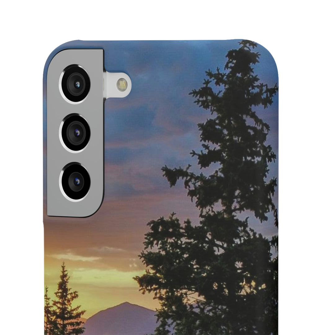 Rainy Sunset Through the Trees - Phone Case