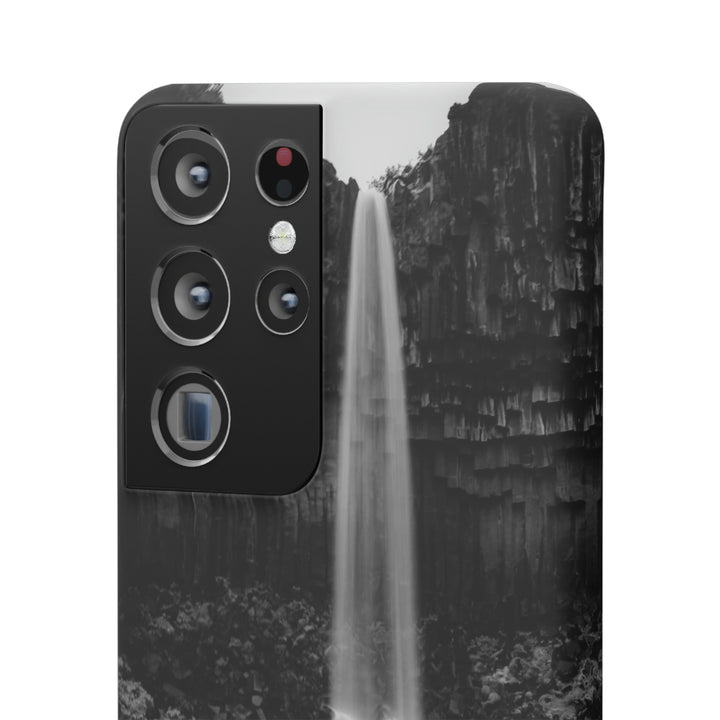 Svartifoss in Black and White - Phone Case