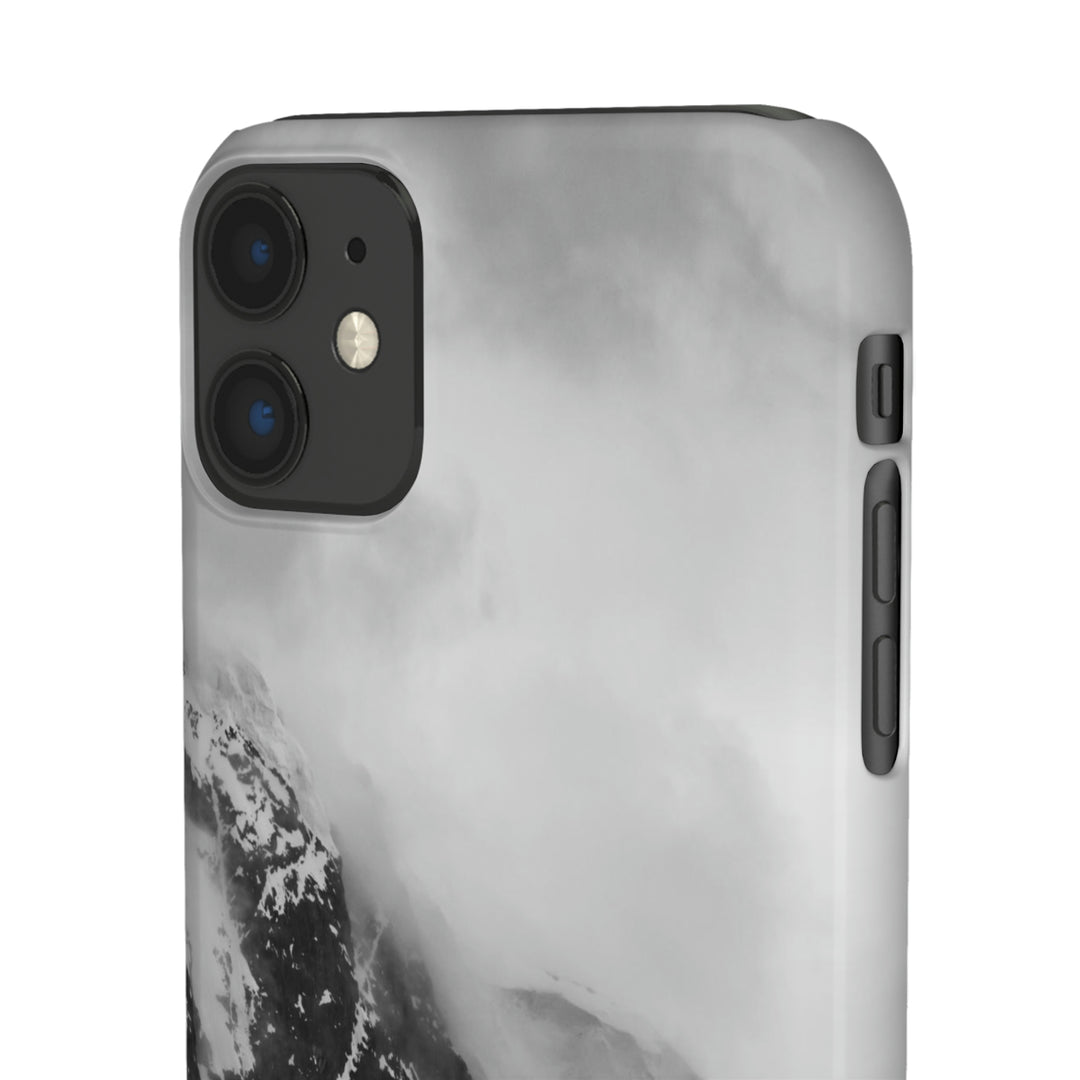 The Mist Descends in Black and White - Phone Case