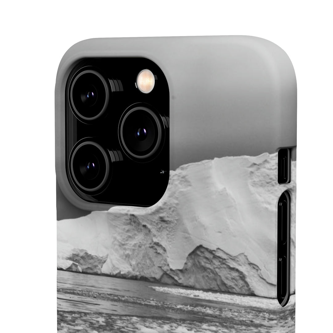 Lane of Ice In Black and White - Phone Case