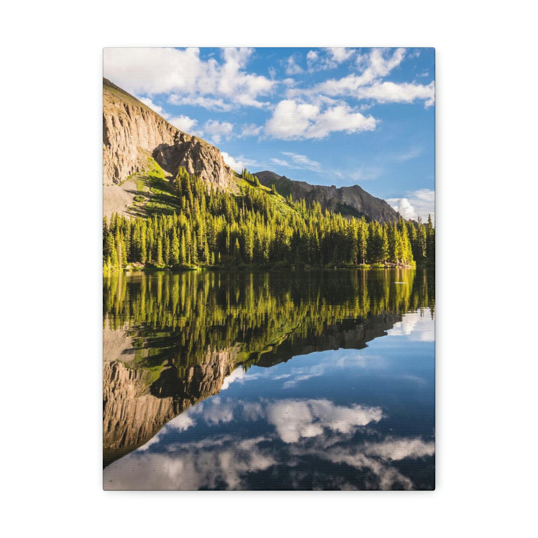 Mountain Scene Reflected - Canvas