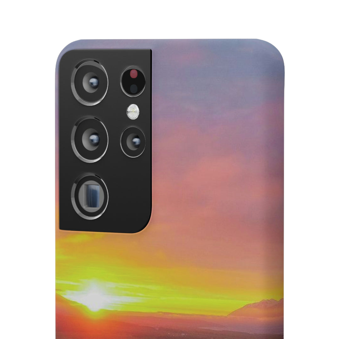 Sunset Over the Fjord Part 1 - Phone Case